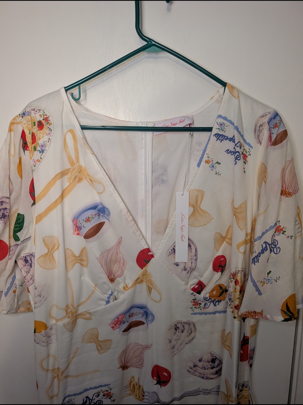 White Midi Pasta Dress From Lisa Says Gah 2XL - Picture 3 of 7
